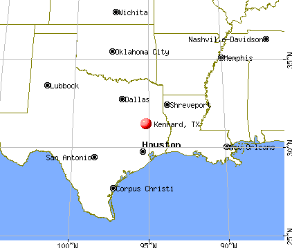 Kennard, Texas map