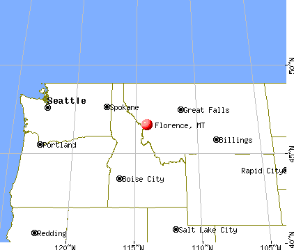 Florence, Montana map