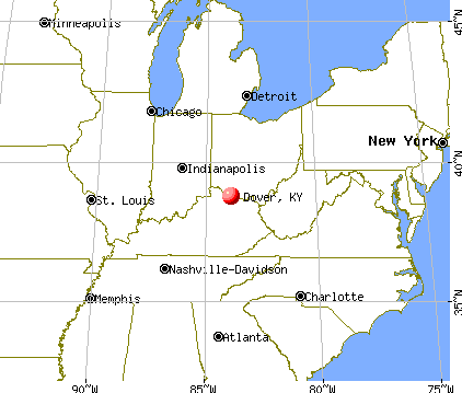 Dover, Kentucky map