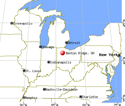 Benton Ridge, Ohio map