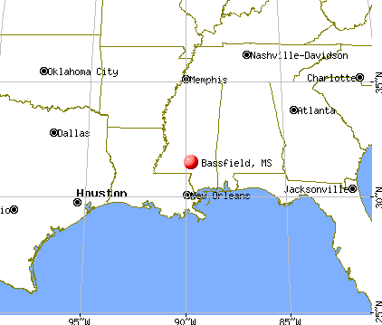 Bassfield, Mississippi map