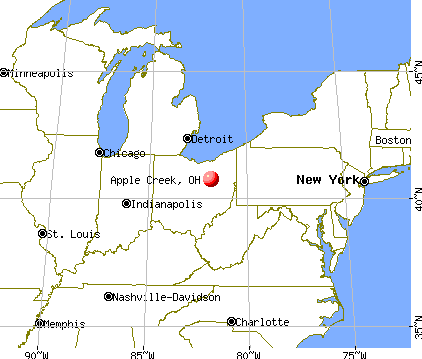 Apple Creek, Ohio map