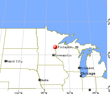 Finlayson, Minnesota map
