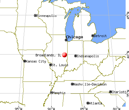 Broadlands, Illinois map