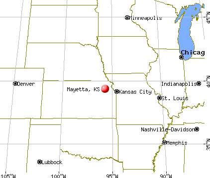Mayetta, Kansas map