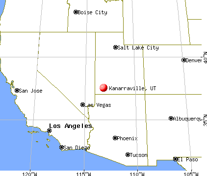 Kanarraville, Utah map
