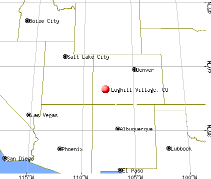 Loghill Village, Colorado map