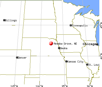 Meadow Grove, Nebraska map