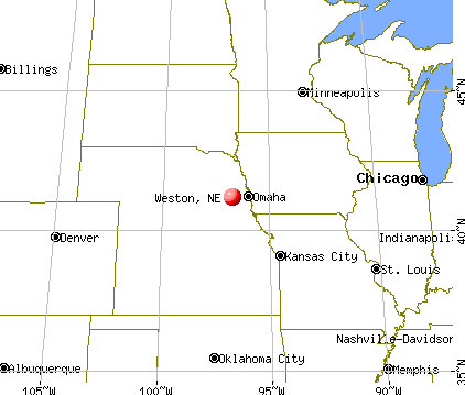 Weston, Nebraska map
