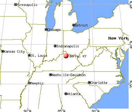Berry, Kentucky map
