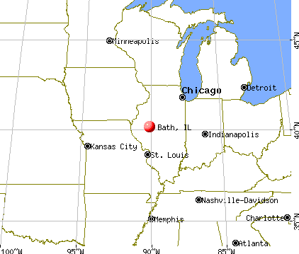 Bath, Illinois map