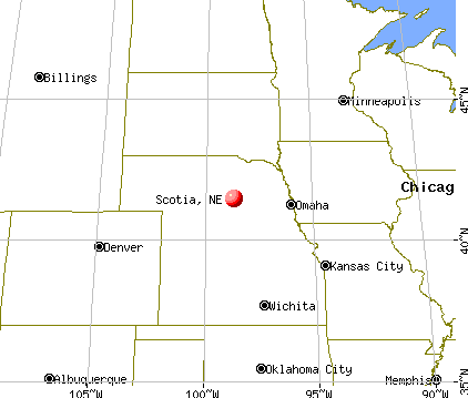 Scotia, Nebraska map