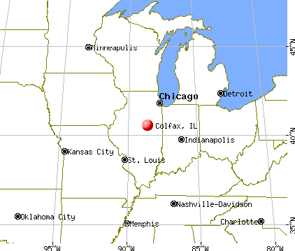 Colfax, Illinois map