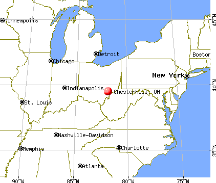 Chesterhill, Ohio map