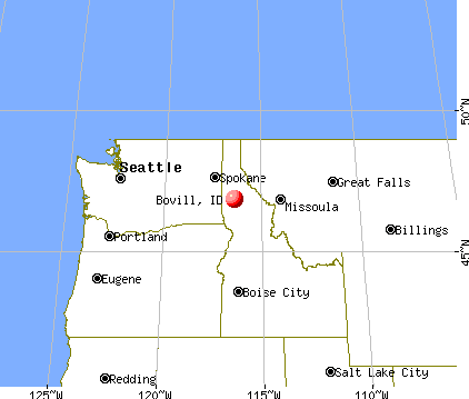 Bovill, Idaho map