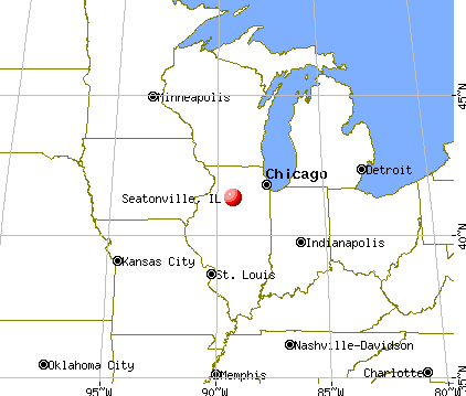 Seatonville, Illinois map