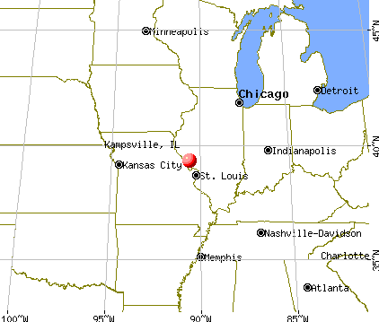 Kampsville, Illinois map