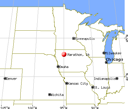 Marathon, Iowa map