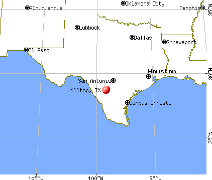 Hilltop, Texas map