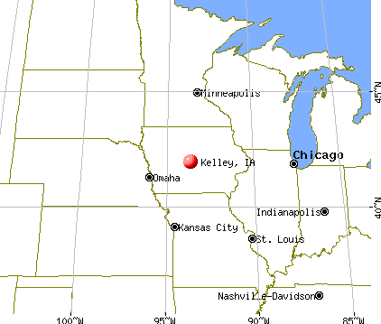 Kelley, Iowa map