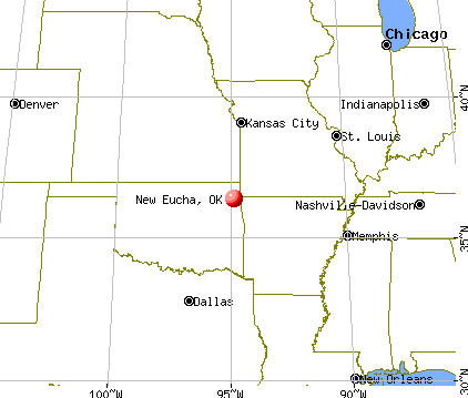 New Eucha, Oklahoma map