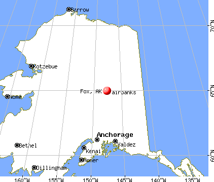 Fox, Alaska map