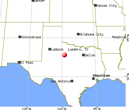 Lueders, Texas map