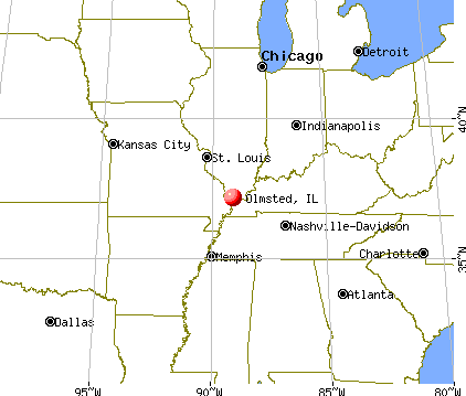 Olmsted, Illinois map