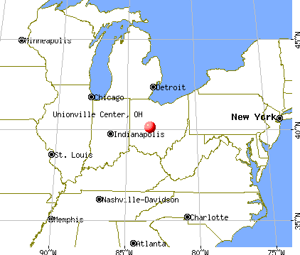 Unionville Center, Ohio map