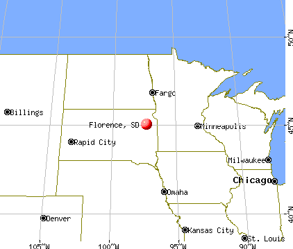 Florence, South Dakota map