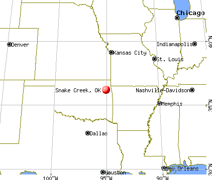Snake Creek, Oklahoma map