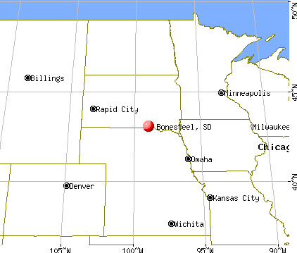 Bonesteel, South Dakota map