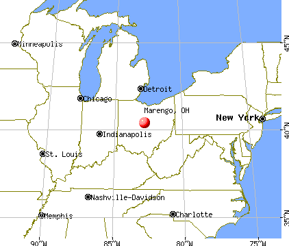 Marengo, Ohio map
