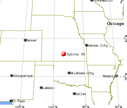 Sylvia, Kansas map