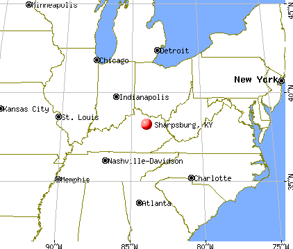 Sharpsburg, Kentucky map