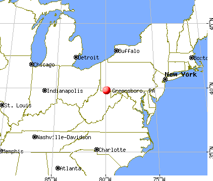 Greensboro, Pennsylvania map