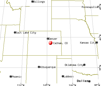 Calhan, Colorado map