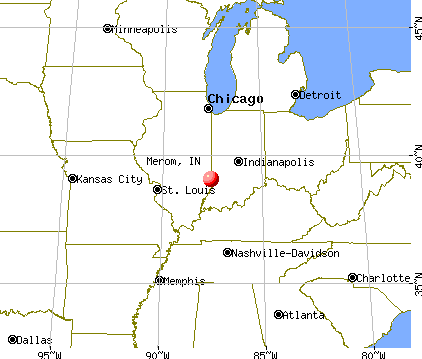 Merom, Indiana map