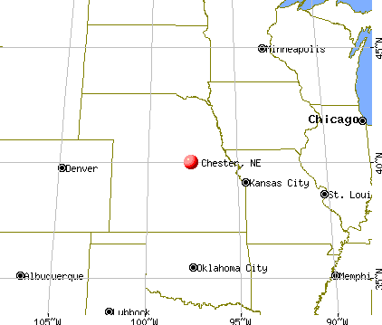 Chester, Nebraska map