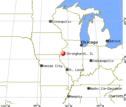 Stronghurst, Illinois map