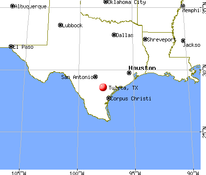 Tuleta, Texas map