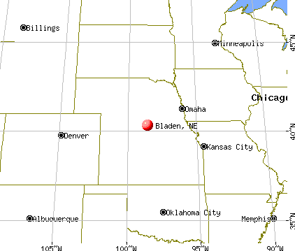 Bladen, Nebraska map