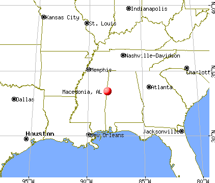 Macedonia, Alabama map
