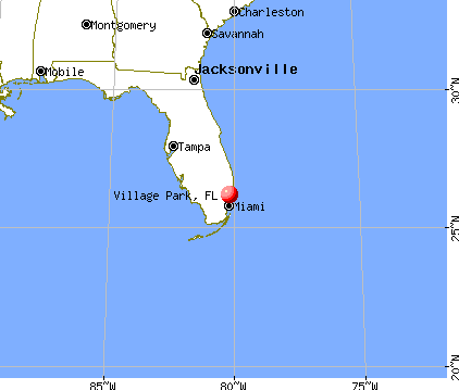 Village Park, Florida map