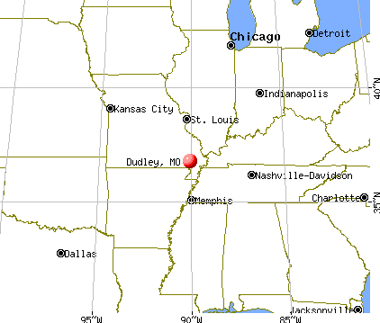 Dudley, Missouri map