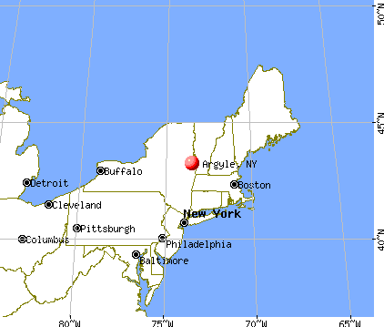 Argyle, New York map
