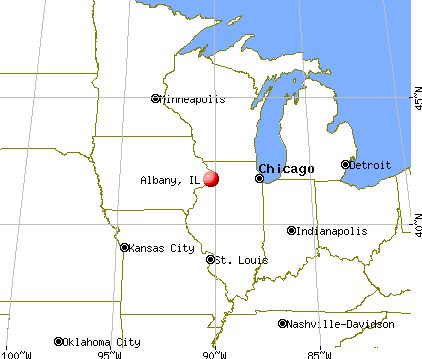 Albany, Illinois map