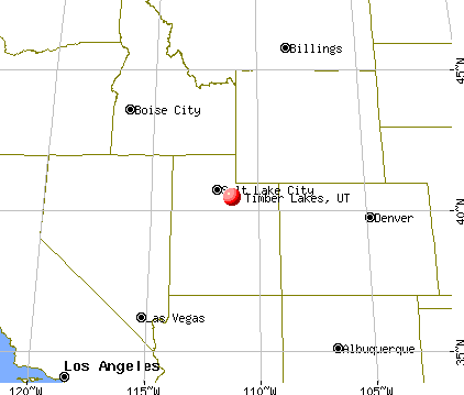 Timber Lakes, Utah map
