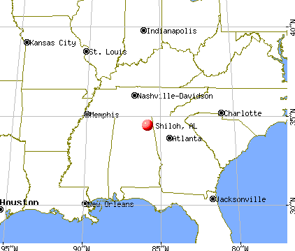 Shiloh, Alabama map