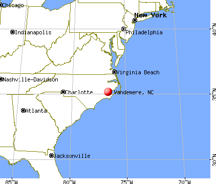Vandemere, North Carolina map